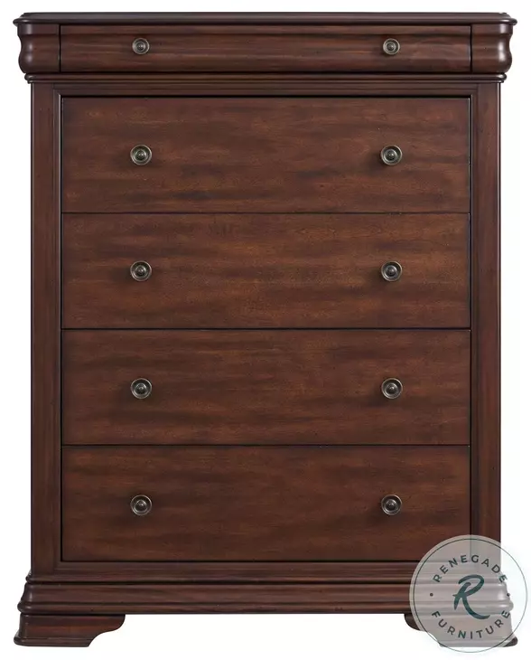 Stark Cherry Sleigh Bedroom Set