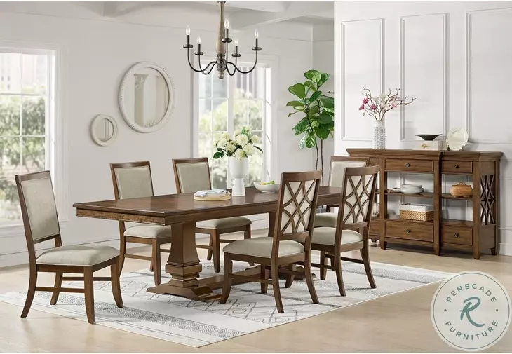 Stark Cherry Extendable Dining Room Set