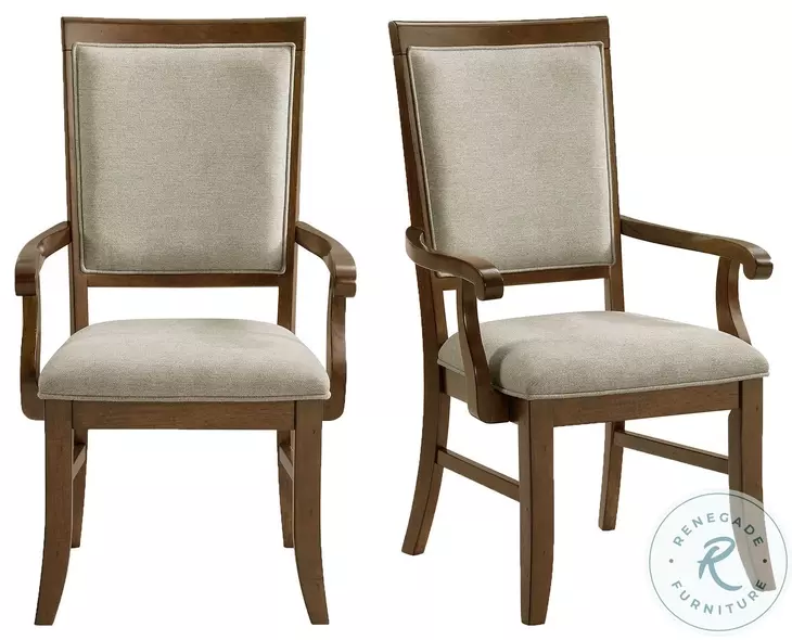 Stark Grey Arm Chair Set Of 2