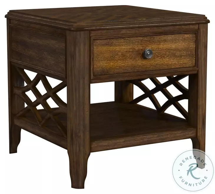 Stark Cherry End Table