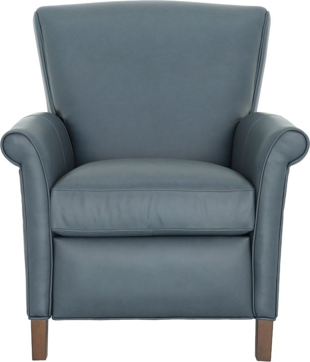 Phoebe Santa Fe Ocean Leather Push Thru The Arms Recliner