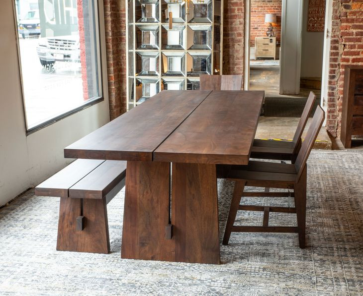 Acadia Coffee Bean 79" Dining Bench