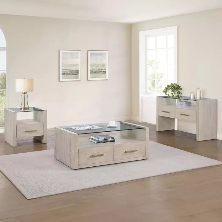 Garland Blonde Rectangular Ocassional Table