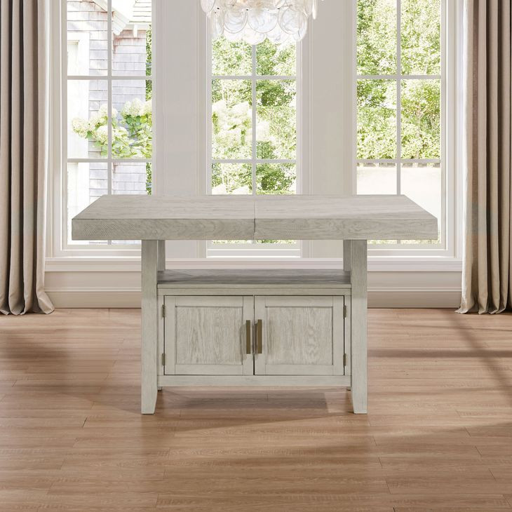 Garland Sand 80" Extendable Rectangular Counter Height Table with Storage