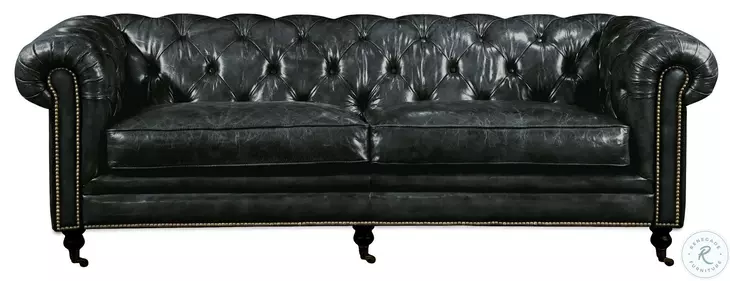 Birmingham Black 87" Sofa
