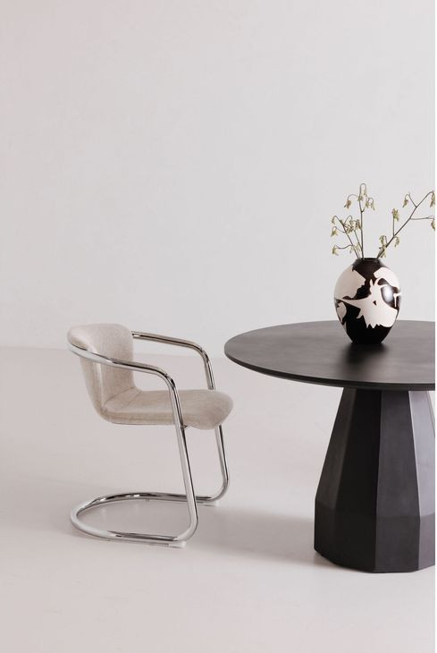 Freeman Blended Cream Upholstered Dining Chair Set of 2