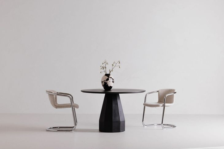 Freeman Blended Cream Upholstered Dining Chair Set of 2