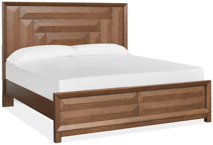 Callisto Bourbon Brown California King Panel Bed
