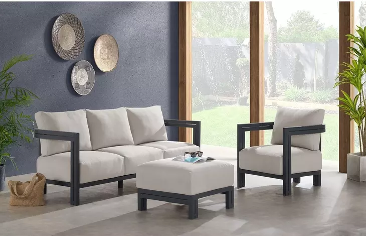 Fresca Beige 80" Outdoor 80" Sofa