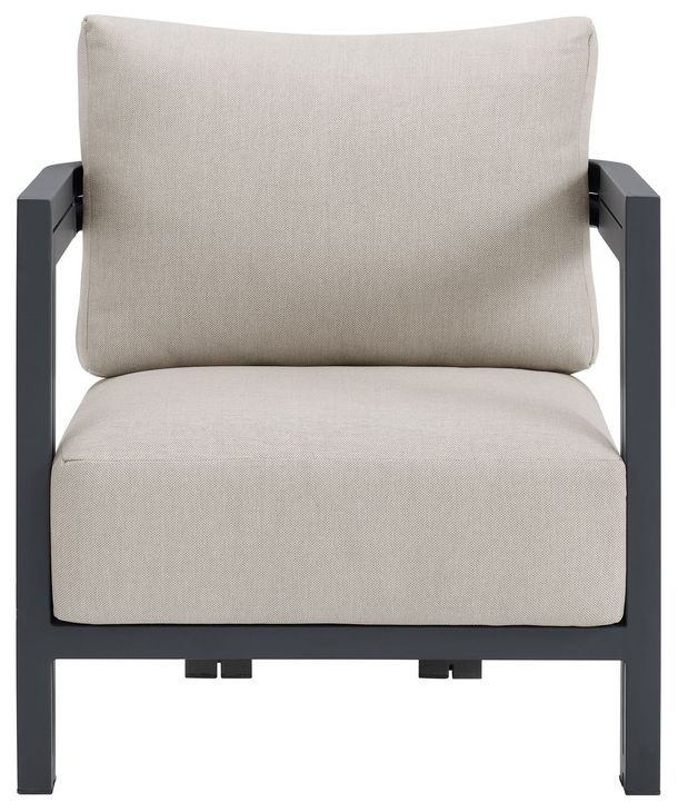 Fresca Beige Outdoor Upholstered Chair Set of 2