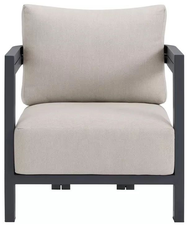 Fresca Beige Outdoor Upholstered Chair Set of 2