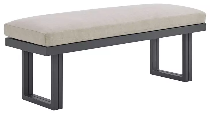 Fresca Dark Gray Outdoor Rectangular Dining Room Set