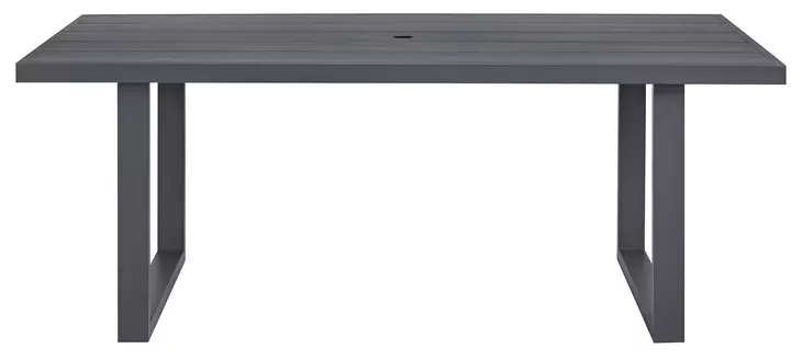 Fresca Dark Gray 77" Outdoor Rectangular Dining Table