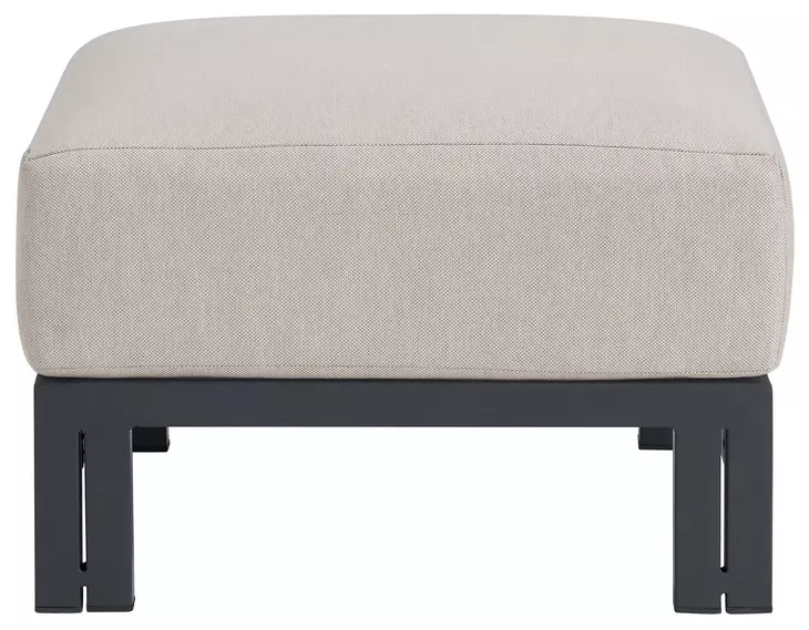 Fresca Beige Outdoor Upholstered Square Ottoman