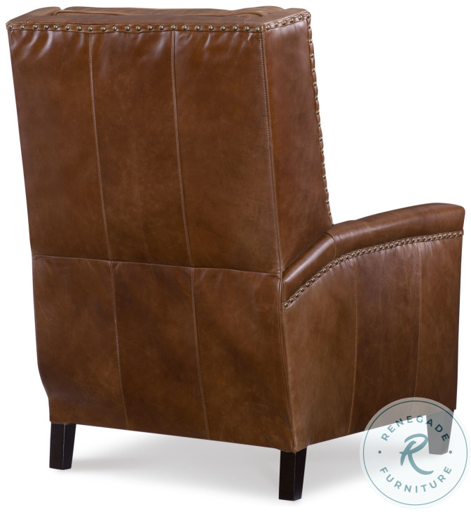 Bernard Brown Aniline Leather Electric Recliner