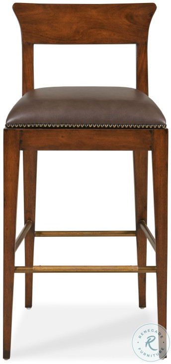 Easton Brown Bar Stool - Thumbnail 2