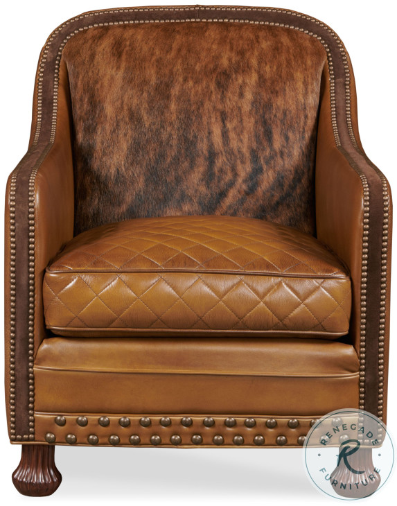 Rustler Brown Leather Chair