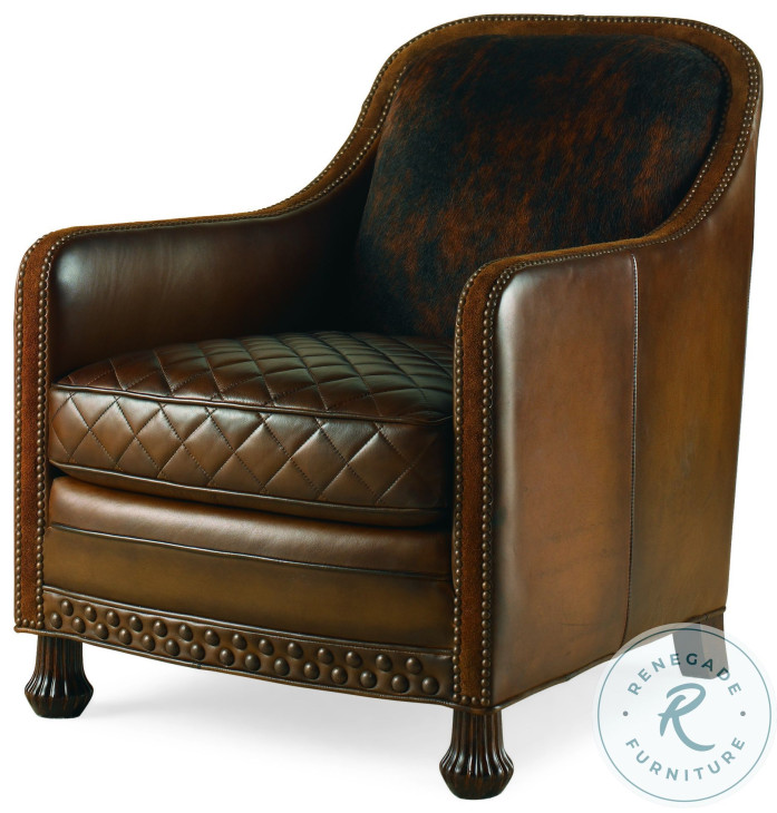 Rustler Brown Leather Chair