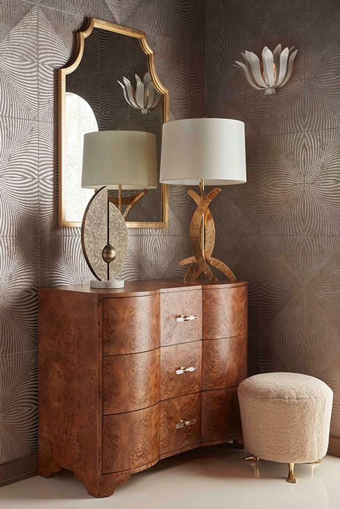 Plymouth Matte Dark Burl 3 Drawer Chest