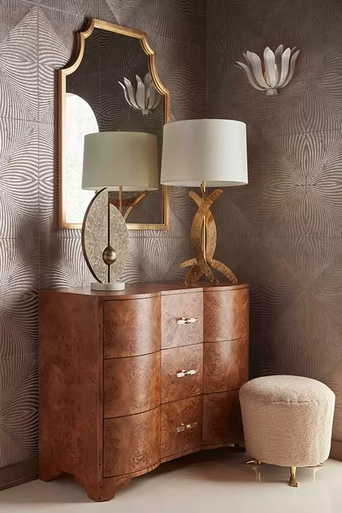 Plymouth Matte Dark Burl Wood Soft Close Accent Chest