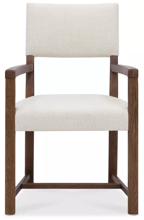 Driftwood White Upholstered Arm Chair