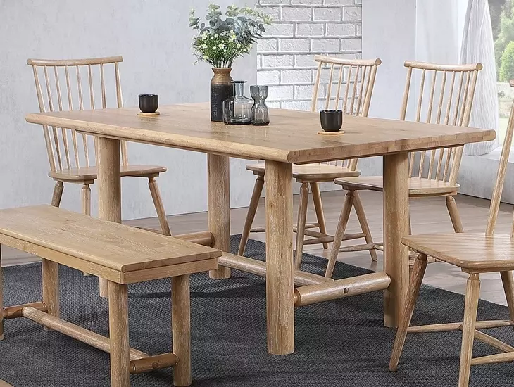 Pocono Manor Natural Rectangular Dining Room Set