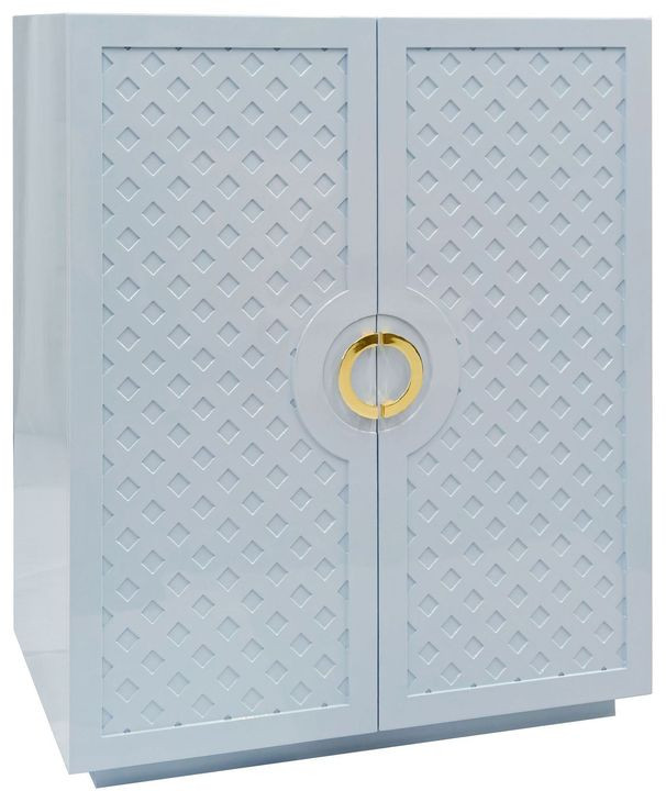 Poppy Light Blue 2 Door Accent Cabinet