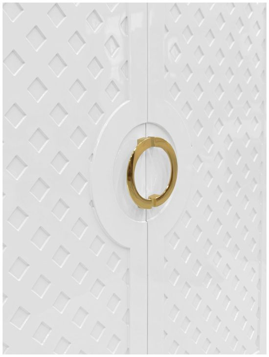 Poppy White 2 Door Accent Cabinet