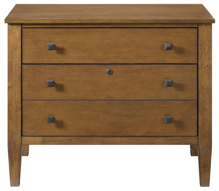 Beth Brown Oak File Cabinet