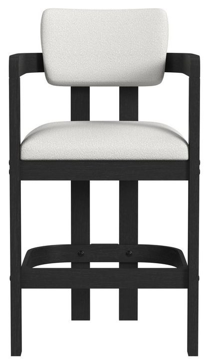 Canal White Upholstered Bar Stool Set of 2