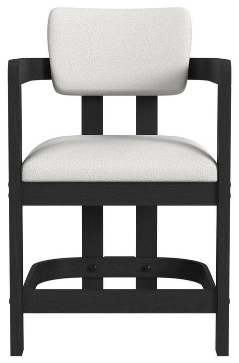 Canal White Upholstered Counter Height Stool Set of 2