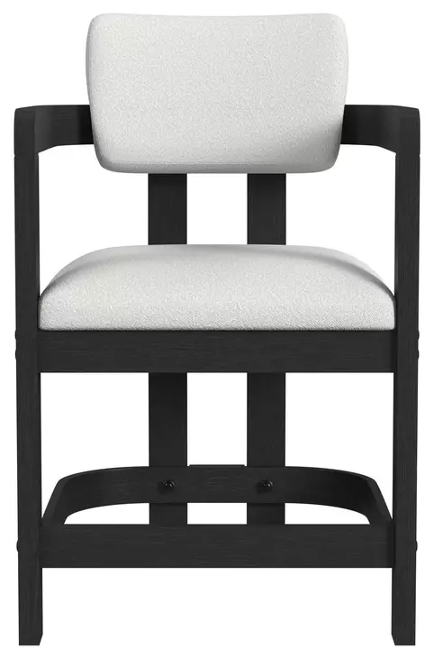 Canal White Upholstered Counter Height Stool Set of 2