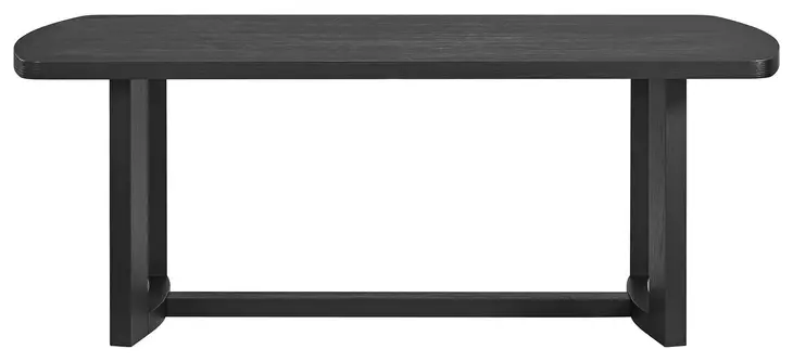 Canal Black 78" Rectangular Dining Table
