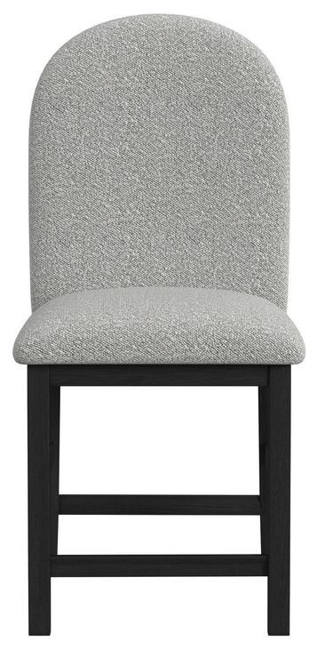 Canal Gray Upholstered Round Counter Height Stool Set of 2