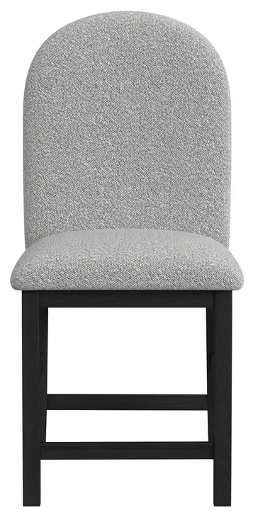 Canal Gray Upholstered Round Counter Height Stool Set of 2