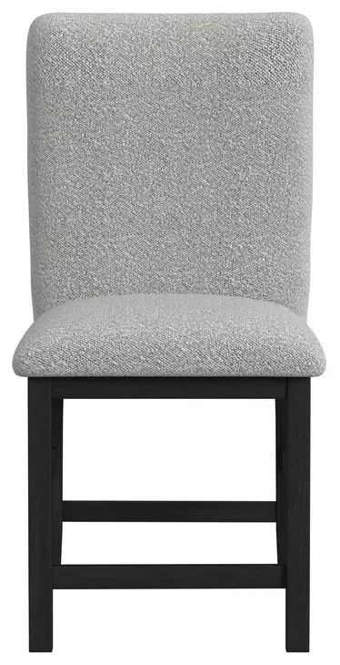 Canal Gray Upholstered Square Counter Height Stool Set of 2