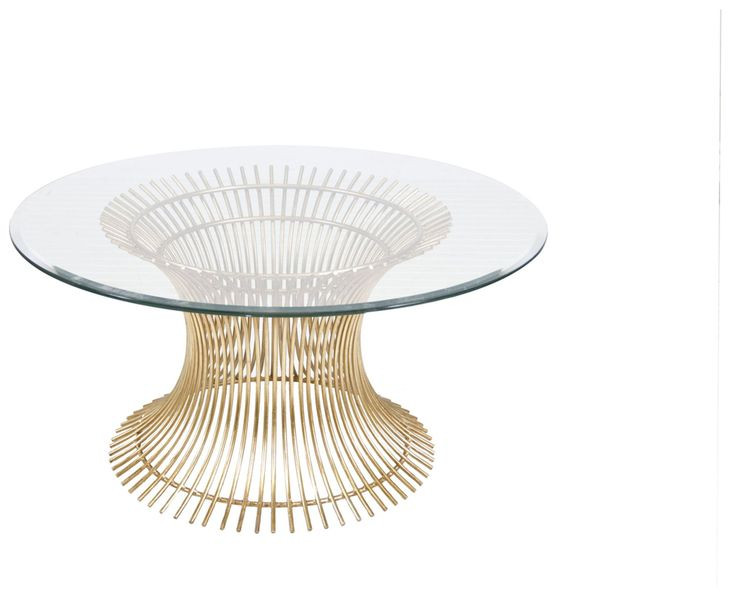 Powell Gold Leaf 24" Round Coffee Table