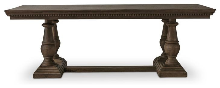 Everson Brown 110" Rectangular Dining Table