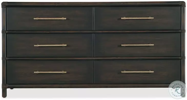black dresser with pre-woven rattan drawers SICOTAS 7 Drawer for Bedroom, 57" Wide Dressers, Large Chest of for Bedroom, Dresser TV Stand, Boho Closet Organizer (Black Oak, 7 Drawers (1 pc)) : Home & Kitchen Elevate your bedroom furniture collection with this stylish piece Marsden Mid-Century Modern Black 6-Drawer