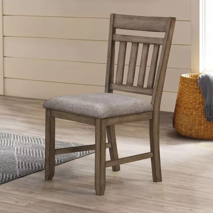 Harrisburg Gray Upholstered Dining Chair Set of 2