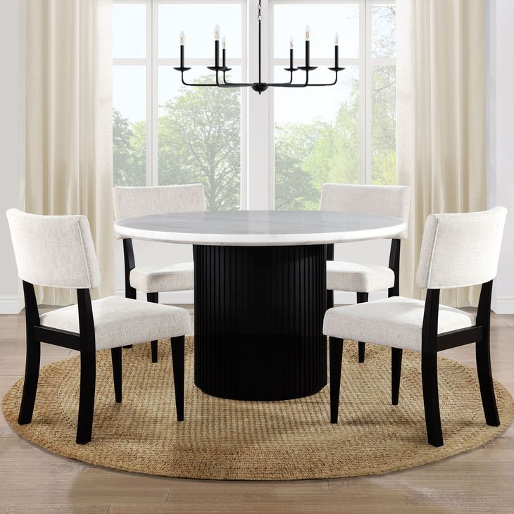 Colvin White 52" Round Dining Table