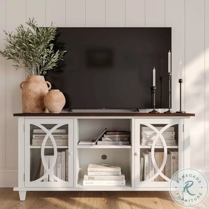 Presby White 60" Console