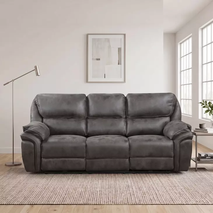 Proctor Gray Double 90" Power Reclining Sofa