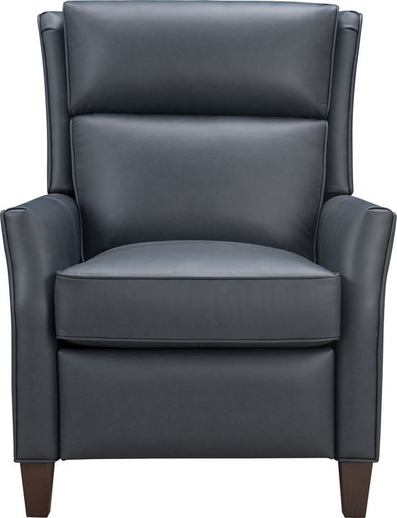 Pryce Santa Fe Ocean Leather Push Thru The Arms Recliner