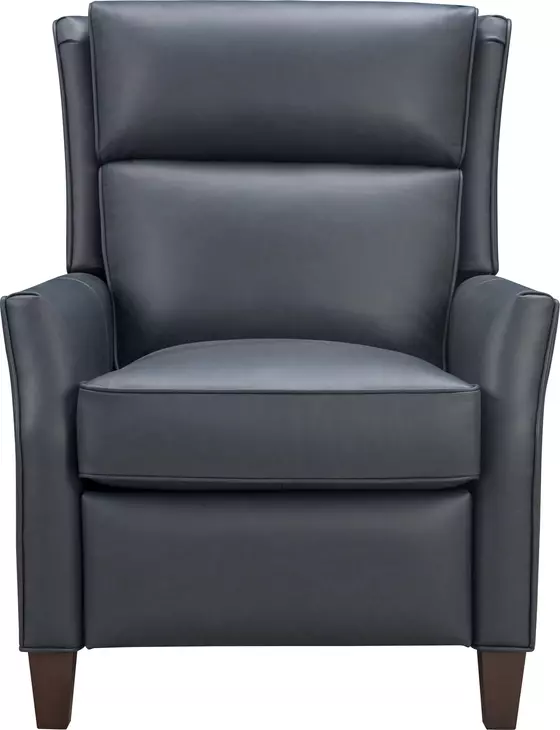 Pryce Santa Fe Ocean Leather Push Thru The Arms Recliner