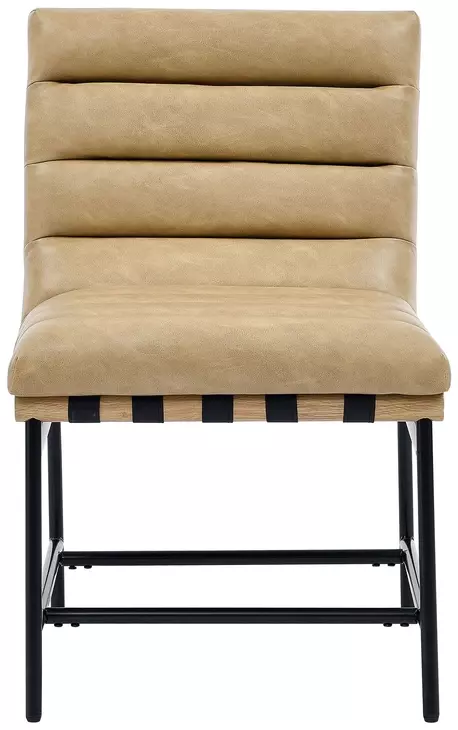 Nicco Sand Vegan Leather Upholstered Side Chair