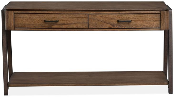 Hallie Milk Chocolate and Dark Chocolate Rectangular Sofa Table