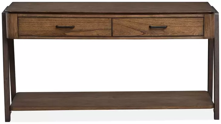 Hallie Milk Chocolate and Dark Chocolate Rectangular Sofa Table