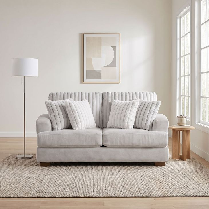 Pullman Light Gray 70" Loveseat