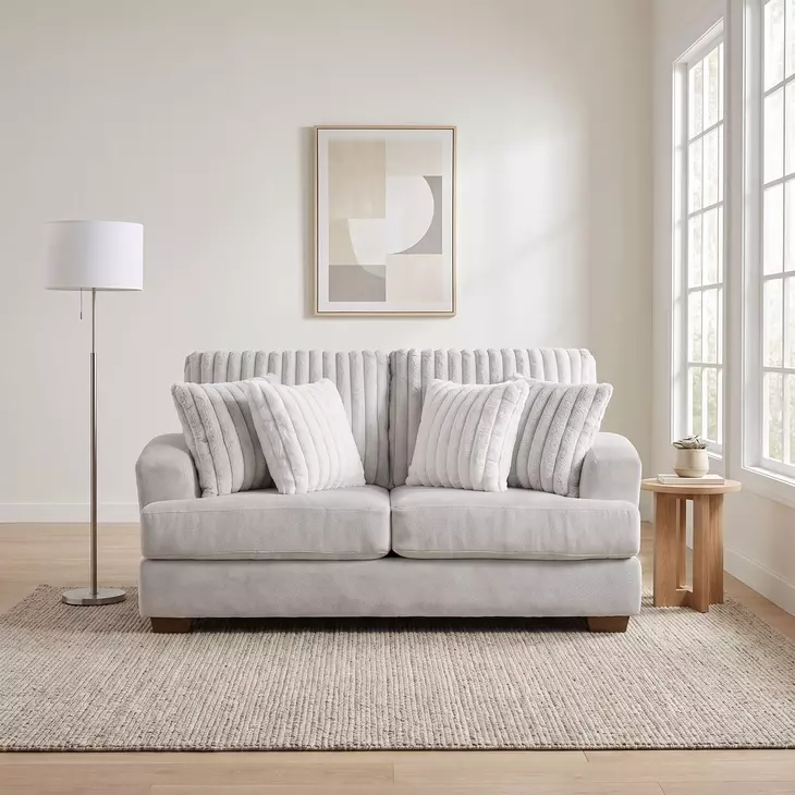 Pullman Light Gray 70" Loveseat